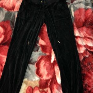 Black Juicy Velour Sweatpants